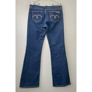 Mavi Molly Womens Size 31 32 Organic Cotton Denim Boot Cut Blue Jeans Festival